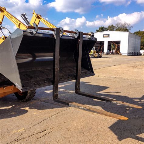 skid steer bucket forks|skid steer attachments for dirt.